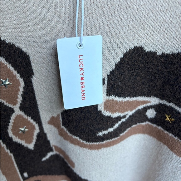 Lucky Brand Brown and Cream Western Sweater - Picture 5 of 5